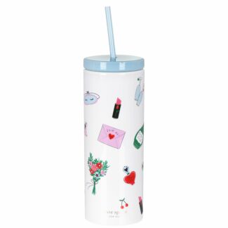 Wedding Cake Toss Acrylic Tumbler with Straw