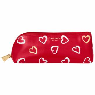 Brushstroke Hearts Filled Pencil Case