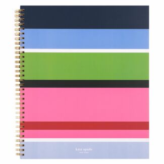 Sunny Day Stripe Large Spiral Notebook