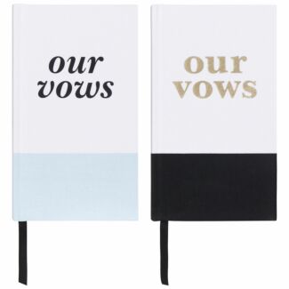 ‘Our Vows’ Set of Two Vow Journals