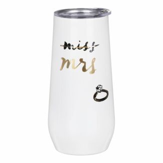 ‘Miss to Mrs’ Bridal Stainless Steel Champagne Flute Tumbler