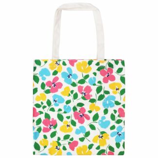 Painterly Bouquet Canvas Book Tote