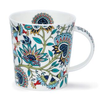 Jacobean White Lomond Shape Mug