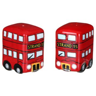 London Icons Red Routemaster Bus Ceramic Salt & Pepper Set