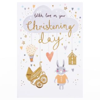 Cloud Christening Card