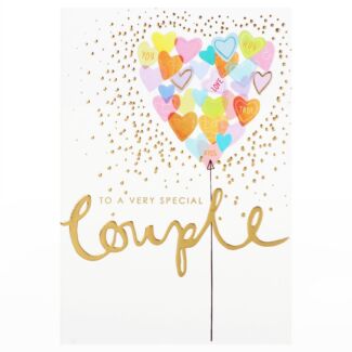 ‘Special Couple’ Balloon Heart Card