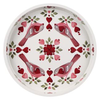 Lovebirds Deepwell Tin Tray