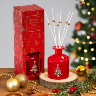 Red Christmas Tree Cinnamon Spice 200ml Reed Diffuser