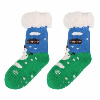 Cozy Christmas Snowman Children’s Slipper Socks