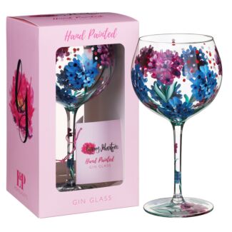 Hydrangea Gin Glass