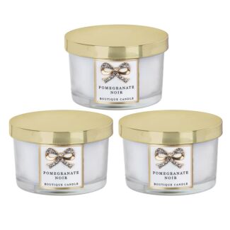 Pomegranate Noir Candles Set of 3