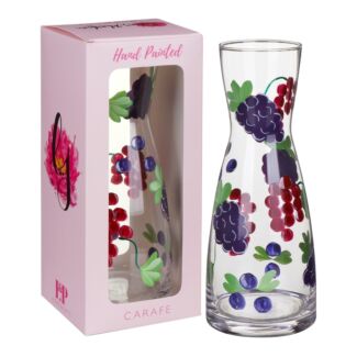 Hand Painted Mixed Berries Carafe