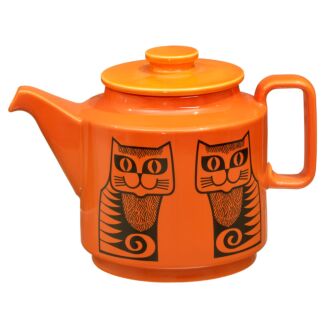 Hornsea Cat Orange Teapot