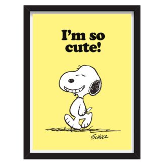 Peanuts I’m So Cute Snoopy A3 Framed Art Print