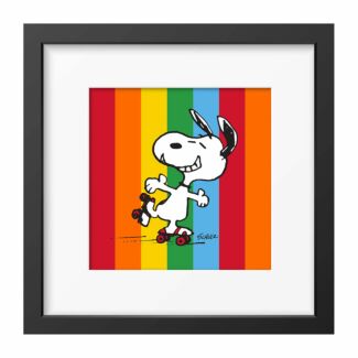 Peanuts Let The Good Times Roll Snoopy Square Framed Art Print