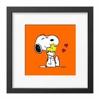 Peanuts Hugs Snoopy & Woodstock Square Framed Art Print
