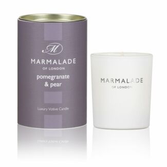 Pomegranate & Pear 70g Votive Glass Soy Candle