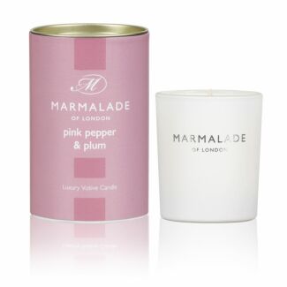 Pink Pepper & Plum 70g Votive Glass Soy Candle