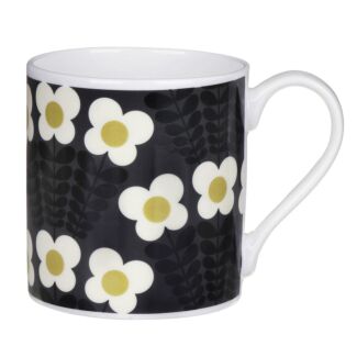 Grey Bunch of Stems Large Mug