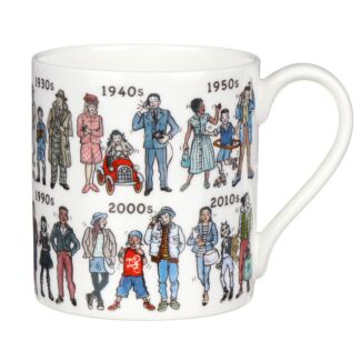 Fashion Through The Decades Large Mug