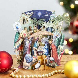 Nativity 3D Christmas Card