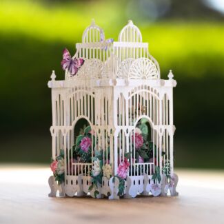 “The Flower Cage” 3D Greetings Card