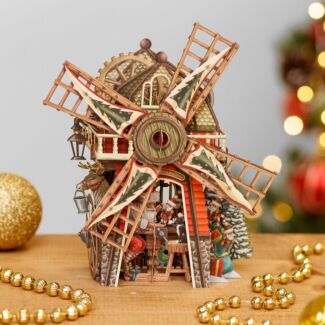 Santa’s Windmill 3D Christmas Card