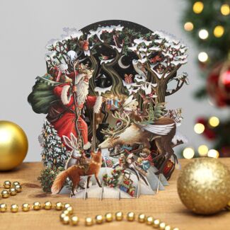 ‘Santa’s Woodland’ 3D Christmas Card