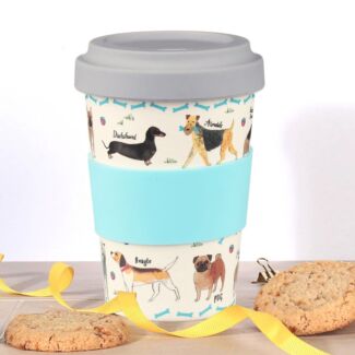 Debonair Dogs Bamboo Travel Mug