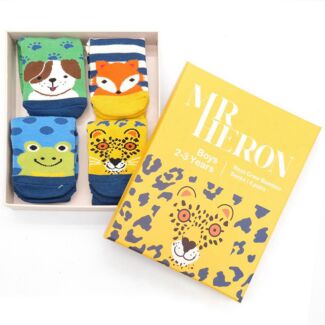 Boys 2-3 Years Animal Socks Box