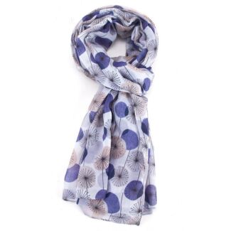Blue Modern Dandelion Scarf
