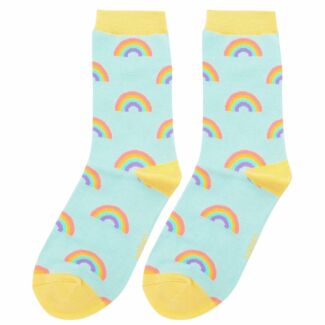 Duck Egg Rainbows Women’s Bamboo Socks