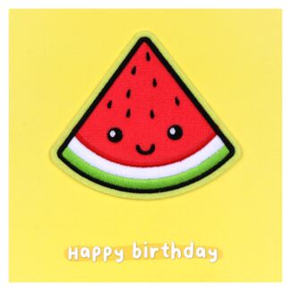 Moji Molly Watermelon Birthday Card with Peel Off Patch