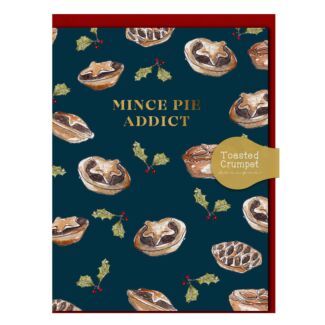 ‘Mince Pie Addict’ Mini Christmas Card