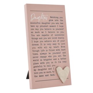 Moments Standing Plaque – Daughter