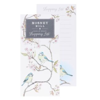 Bluetit in Blossom Magnetic Shopping List Pad