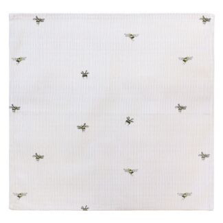 Bee & Stripe Set of 4 Fabric Napkins