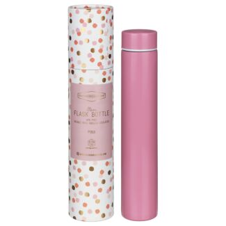 Confetti Pink Slim Flask Bottle