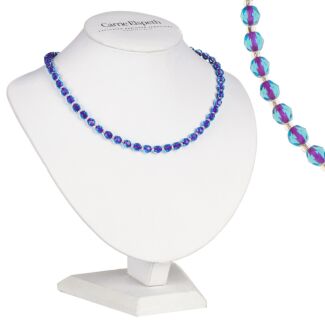 Blue & Pink Filaments Full Necklace