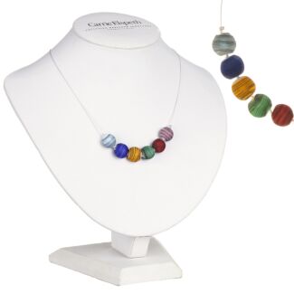 Rainbow Strata Links Necklace