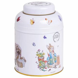 Beatrix Potter Peter Rabbit Tea Caddy with 80 English Breakfast Tea Bags