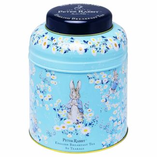 Peter Rabbit Daisies Tea Caddy with 80 English Breakfast Tea Bags