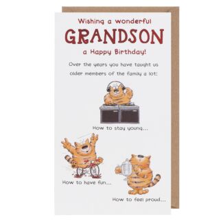 Funny Farm Wonderful Grandson Birthday Card