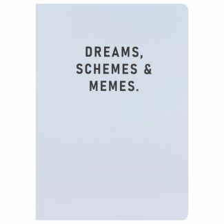 Dreams, Schemes & Memes A5 Notebook