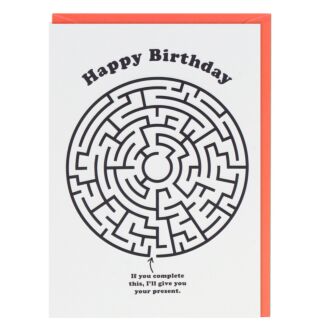 All Fun & Games ‘Maze’ Birthday Card