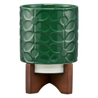 Sixties Stem Jade Ceramic Plant Pot 