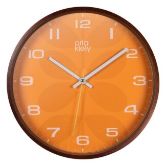 Orange Wall Clock