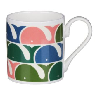 Pink Whale Print Standard Mug