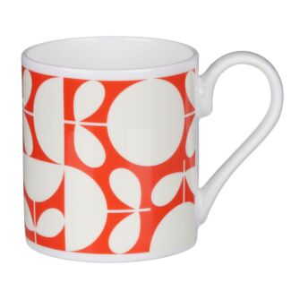 Orange Patchwork Print Standard Mug