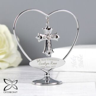 Personalised 1st Holy Communion Crystocraft Cross Ornament